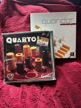 A lot of two Gigamic Strategy Board Games Vintage Quarto and Quoridor